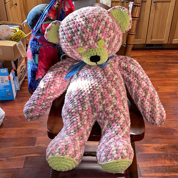 Large hand crocheted bear